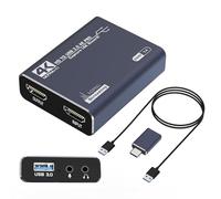 Dispositivo portátil de captura de video HDTV a USB 3.0 para contenido de 1080p/4K para educación en línea y juegos HDTV tarjeta de captura