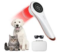 Dispositivo portátil de terapia láser frío para perros y mascotas, máquina de tratamiento de luz roja infrarroja con 808 nm y 650 n, equipo de fisioterapia LLLT portátil, animales, peluche, chihuahua
