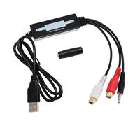 Dispositivo Profesional de Captura de Sonido Estéreo de Canal Izquierdo y Derecho, Tarjeta de Captura de Sonido USB 2.0 Sonido Superior y Soporte Estéreo de Doble