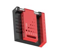 Dispositivo profesional de centrado de agujeros de metal, accesorio de perforación central de varilla redonda con diseño ergonómico para tareas precisas, localizador de agujeros de taladro de