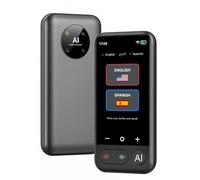 Dispositivo traductor de idiomas AI Premium 2026 | 150 idiomas | Voz en línea y fuera de línea + traducción de fotos | Precisión ultrarrápida de 0.5s | Pantalla táctil HD de 4 pulgadas | Grabación