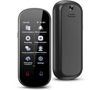 Dispositivo traductor de idiomas, traducción de voz en tiempo real de dos vías, compatible con 137 idiomas, grabación precisa y traducción instantánea de fotos con pantalla táctil HD de 3 pulgadas
