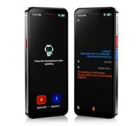 Dispositivo traductor de idiomas, traductor AI mejorado de gama alta de 5.5 pulgadas, no necesita WiFi, compatible con 150 idiomas, grabación de voz en tiempo real bidireccional, dispositivo traductor