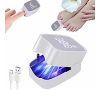 Dispositivo Tratamiento Hongos Uñas con números LED, Limpieza y Reparación Hongos Las Uñas Los Pies,Portátil Recargable Uso Doméstico para Uñas y Pies (Blanco)