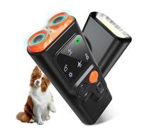Dispositivo ultrasónico antiladridos, 2 modos, dispositivo antiladridos para perros con linterna estroboscópica, portátil antiladridos de 33 pies para perros con pantalla para la mayoría de perros en