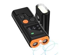 Dispositivo ultrasónico antiladridos, dispositivo antiladridos de mano, recargable, para perros con 2 modos efectivos, antiladridos con linterna, seguro para perros pequeños y grandes, interior y