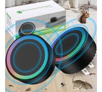 Dispositivo ultrasónico de control de plagas, enchufe repelente de plagas e insectos de interior de 360°, control humano del ratón para casa, repele eficazmente ratones, roedores, cucarachas