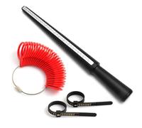 Dispositivo versátil de medición de anillos para una evaluación precisa de las dimensiones de los dedos, aplicable a medidores de joyería de boda y moda