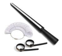 Dispositivo versátil de medición de anillos para una evaluación precisa de las dimensiones de los dedos, aplicable a medidores de joyería de boda y moda