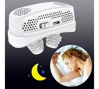 Dispositivos antironquidos 3 en 1, dilatador nasal automático y filtro purificador de aire, solución para ronquidos, tapones de ventilación nasales y tamaño pequeño, mejora tu calidad de vida (correa