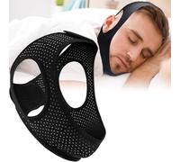 Dispositivos antirronquidos, correa de barbilla para dormir, correa de barbilla transpirable ajustable para hombres y mujeres, solución simple y eficaz para detener los ronquidos, disfruta de una