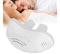 Dispositivos antirronquidos, dilatadores nasales eléctricos Micro Cpap Diseños de ventiladores de doble corriente de Foucault Solución para ronquidos Tapón de ronquidos Clip de ventilación (blanco)