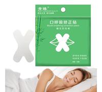 Dispositivos antirronquidos - Parche para respirar por la boca | Tiras bucales en forma de X para respiración nasal, prácticas tiras para dormir | Reducción de los ronquidos y mejor sueño.