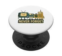 Dispositivos clásicos de la Vieja Escuela Que Nunca Olvides el diseño de tecnología PopSockets PopGrip Adhesivo