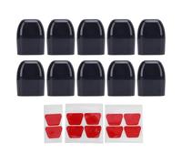 Dispositivos de Advertencia de Ciervos para vehículos, Paquete de 10 Ciervos automotrices para automóviles, Camiones, Motocicletas, colisiones de Ciervos a Altas velocidades de (Negra)