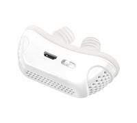 Dispositivos de apnea del sueño, dispositivos eléctricos de solución para ronquidos, dispositivos antironquidos, antirronquidos automáticos para todas las formas de nariz, mayor comodidad (blanco)