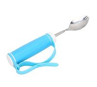 Dispositivos de Asistencia para Discapacitados, Correa Ajustable Antideslizante, Cuchara Tenedor 2 en 1, Ayuda para Comer para Artritis de Parkinson, Esclerosis Múltiple,