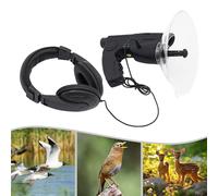 Dispositivos De Escuchar Pájaros, Escuchar De 100 Metros Micrófono Direccional Parabólico, Monocular Con Aumento 8X, Con Auriculares, Observación Aves Animales Aparato