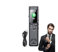 Dispositivos de grabación para reuniones, grabadoras de voz reuniones, grabadora de sonido pluma grabación rápida - Grabadora HD con pantalla grande y dos micrófonos, reducción de br