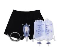 Dispositivos de incontinencia masculina Ropa interior de incontinencia a prueba de fugas para hombres Orinal portátil desmontable con bolsa de orina para hombres ancianos S...