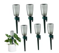Dispositivos de riego de plantas 6 PCS GUARDER CANTRA CON ESCARAS 6 PCS 500 ml de kits de riego de goteo automático con válvula de control de liberación lenta para plantas Sistema de auto verde