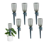 Dispositivos de riego de plantas, 6 piezas de 500 ml de bobina de planta con botellas de agua, kits automáticos de riego por goteo con válvula de control de liberación lenta para plantas de interior