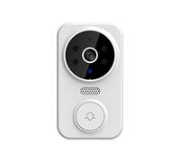 Dispositivos Domésticos Inteligentes Para El Dormitorio Timbre de vídeo remoto inalámbrico inteligente, timbre Visual inteligente, intercomunicador para el , Dispositivos Domésticos (White, One Size)