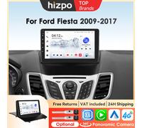Dispositivos electrónicos de coche Hizpo de 9 pulgadas para Ford Fiesta 2009 - 2017 reproductor Multimedia de sincronización Radio CarPlay 4G unidad principal de navegación GPS S8 (8cores-8G 128G)
