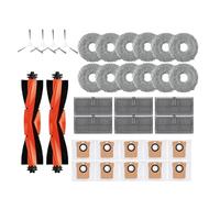 DispRA Bolsa for Polvo paño de mopa Compatible con XMI M30S D103CN Accesorios de Robot Aspirador Cepillo Lateral Principal Piezas de Repuesto de Filtro Hepa(Green)