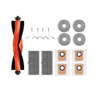 DispRA Bolsa for Polvo paño de mopa Compatible con XMI M30S D103CN Accesorios de Robot Aspirador Cepillo Lateral Principal Piezas de Repuesto de Filtro Hepa(Grey)