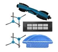 DispRA Cepillo de Rodillo + Cepillo Lateral + Filtro HEPA + fregona Compatible con Piezas de Robot Aspirador Conga 3090 de Repuesto
