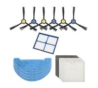 DispRA Cepillo Lateral Robot, paño de fregado, prefiltro HEPA, Compatible con AMIBOT Animal XL H2O Connect ILIFE V8s, Piezas y Accesorios for aspiradoras robóticas.(Set 2)