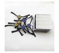 DispRA Cepillo Lateral Robot, paño de fregado, prefiltro HEPA, Compatible con AMIBOT Animal XL H2O Connect ILIFE V8s, Piezas y Accesorios for aspiradoras robóticas.(Set 4)