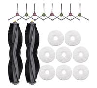 DispRA Compatible Compatible con Yeedi Floor 3 Station Robot Aspirador Cepillo Lateral Principal Trapeador Paño Repuestos Accesorios(Set A)