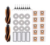 DispRA Compatible con Accesorios for aspiradora Robot JONR P20 Pro/T5 Pro, Cepillo Lateral Principal, Filtro HEPA, paño de Repuesto(White)