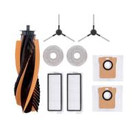 DispRA Compatible con Accesorios for aspiradora Robot JONR P20 Pro/T5 Pro, Cepillo Lateral Principal, Filtro HEPA, paño de Repuesto(Chocolate)