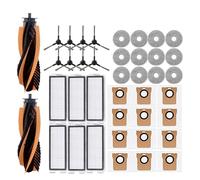 DispRA Compatible con Accesorios for aspiradora Robot JONR P20 Pro/T5 Pro, Cepillo Lateral Principal, Filtro HEPA, paño de Repuesto(Purple)