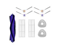 DispRA Compatible con Compatible con Narwal Freo/Narwal J3 Robot Aspirador Repuesto Kit de Accesorios Cubierta del Cepillo Lateral Principal Filtro HEPA Paño de fregona Paño de Limpieza(Set K)