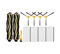 DispRA Compatible con Compatible con Tesvor S4 Robot Aspirador Repuestos Accesorios Consumibles Cepillo Lateral Principal Filtro Hepa Almohadilla for fregona(Set C)