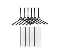 DispRA Compatible con el Accesorio for aspiradora Robot Silvercrest SSRA1, Cepillo Giratorio, Cepillo Lateral, Filtro HEPA, prefiltro, Pieza de Repuesto(Set C)