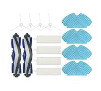 DispRA Compatible con TEFAL Explorer Serie 60 / RG7447 / RG7455 / RG7447wh / RG7455WH Robot Aspirador repuestos Accesorios Cepillo Filtro fregona(Set E)
