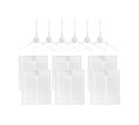 DispRA Compatible con XIMI Robot Aspirador S20/D106, repuestos de aspiradora, Cepillo Lateral de Rodillo, Filtro Hepa, paño de mopa, Trapos, Accesorios(Set 6)