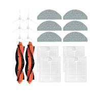 DispRA Compatible con XIMI Robot Aspirador S20/D106, repuestos de aspiradora, Cepillo Lateral de Rodillo, Filtro Hepa, paño de mopa, Trapos, Accesorios(Set 3)