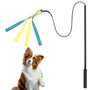 DISPRA Flirt para perros - Poste de lanzamiento ajustable para perros con juguete remolcador | Poste de coqueteo interactivo para ejercicio del perro, entrenador Divertido para pequeños, medianos y