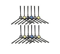 DispRA Repuestos compatibles con aspiradora Robot ILIFE L100 / A10S / A80 Plus, Accesorios, Cepillo Lateral Principal, mopa, paño de Trapo.(12 Side Brush)
