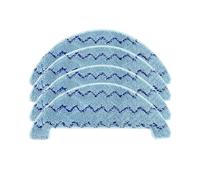 DispRA Repuestos compatibles con aspiradora Robot ILIFE L100 / A10S / A80 Plus, Accesorios, Cepillo Lateral Principal, mopa, paño de Trapo.(4 Mops)