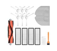 DispRA Robot Aspirador Cepillo Principal Cepillo Lateral Filtro Hepa paño de mopa Compatible con XIMI Mijia 1C 2C Piezas de Accesorios de Barrido(Beige)