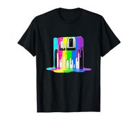 Disquete Retro de Pintura goteando Camiseta