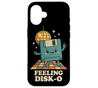 Disquete Retro Kawaii Retro Tech Joke 80s 90s Dance Disco Carcasa para iPhone 16
