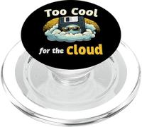 Disquete Retro Tech Nostalgia Vieja Escuela Computación Humor PopSockets PopGrip para MagSafe